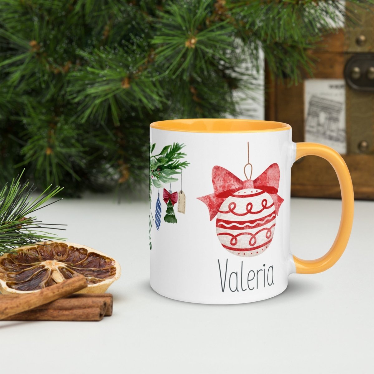Taza Navidad Personalizada Bola Guirnalda Nanetes - Nanetes